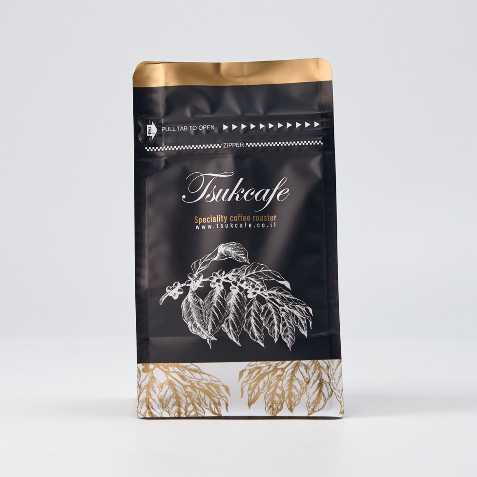 שקית קפה מודפסת של TZUK CAFÉ